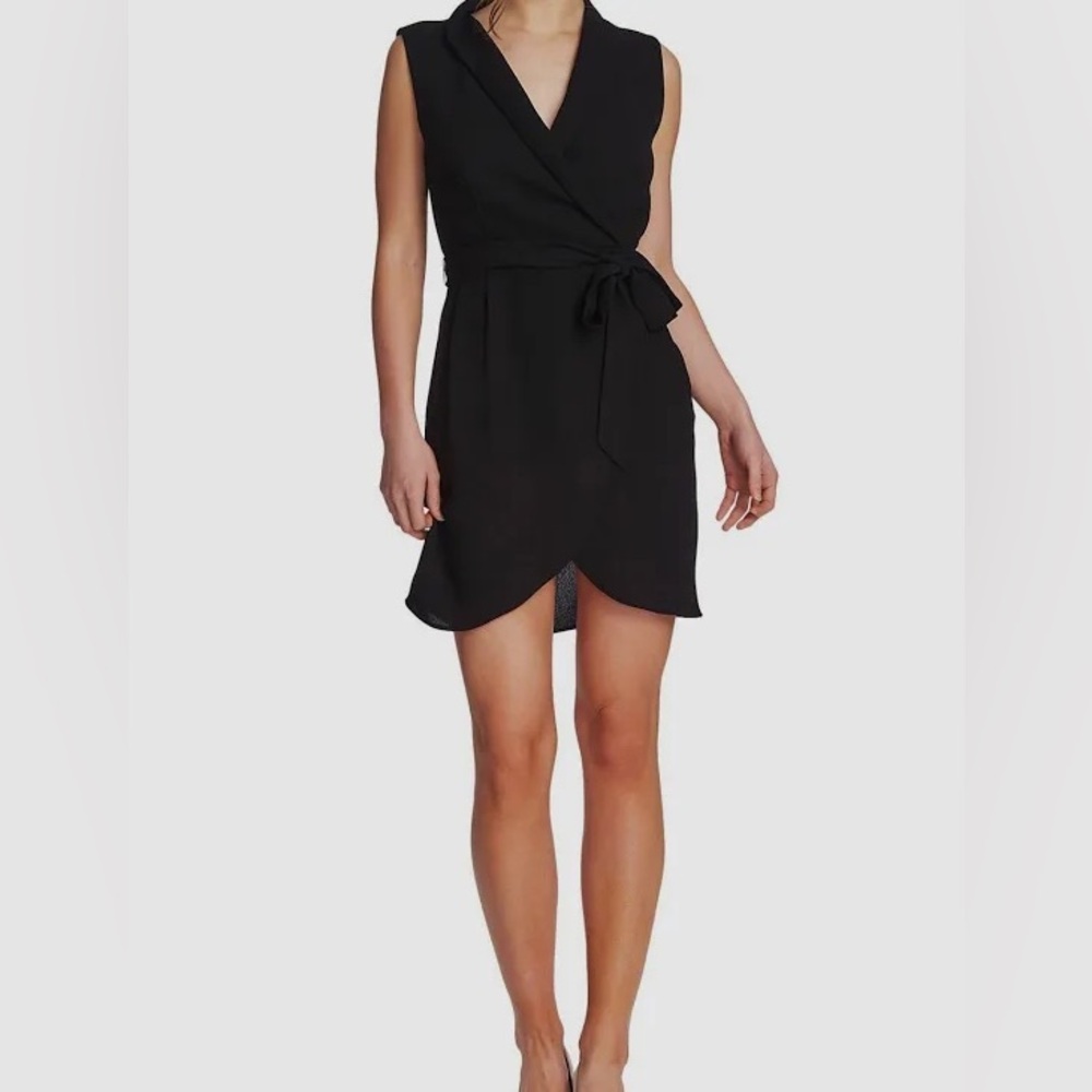1. State Black Sheath Dress with Tie Waist - size 4